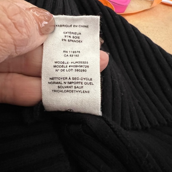 Helmut Lang Black Ribbed Fitted Asymmetrical Neck Dress Medium - Picture 9 of 9